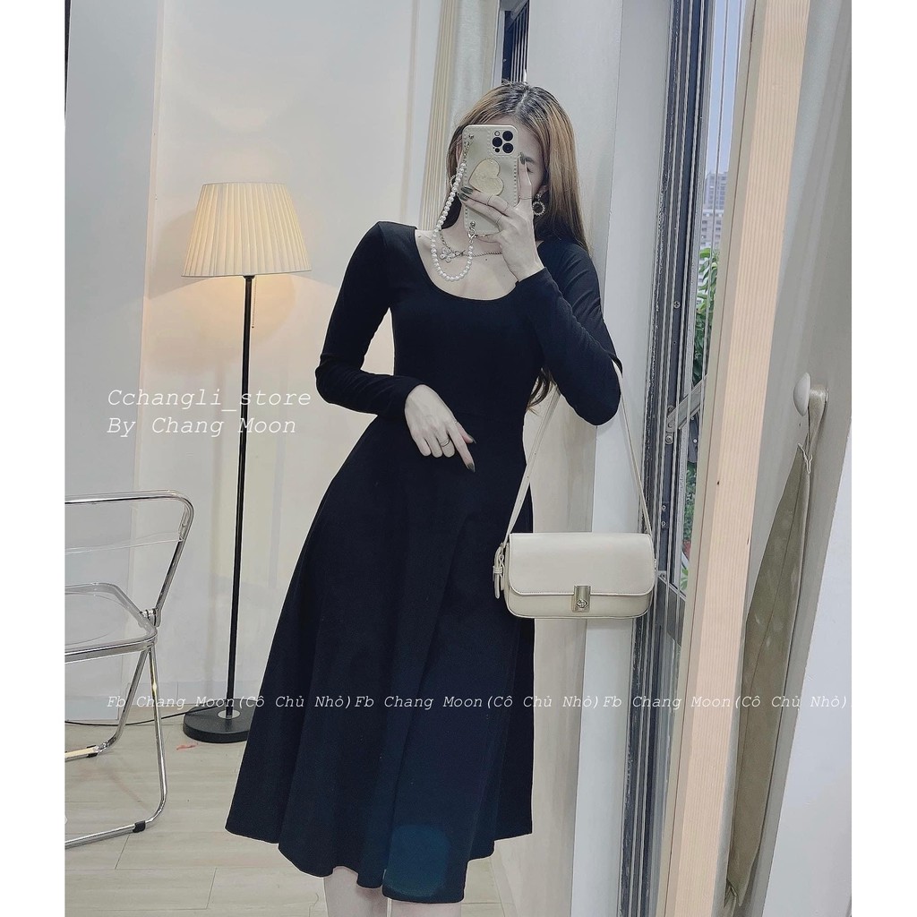 Váy dáng dài style tiểu thư