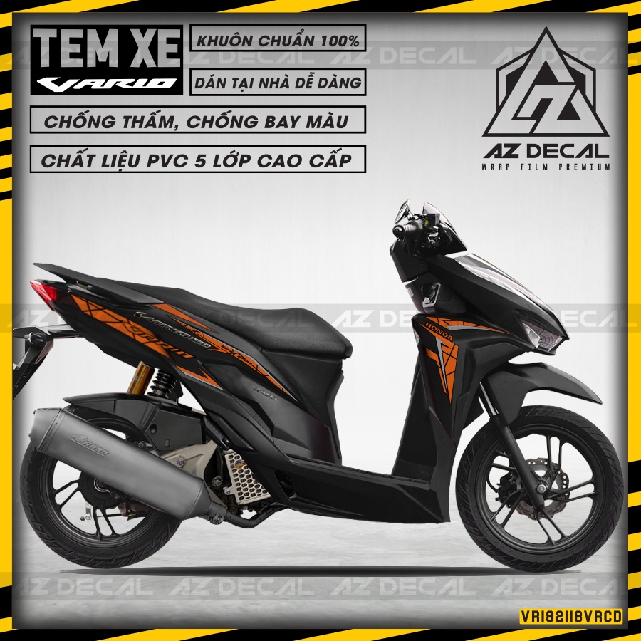 Decal Vario/Click 2018-2021 Hoạ Tiết 3D Bắt Mắt | VR182118VR | Tem Rời PVC Chống Nước, Dễ Dán Tại Nhà