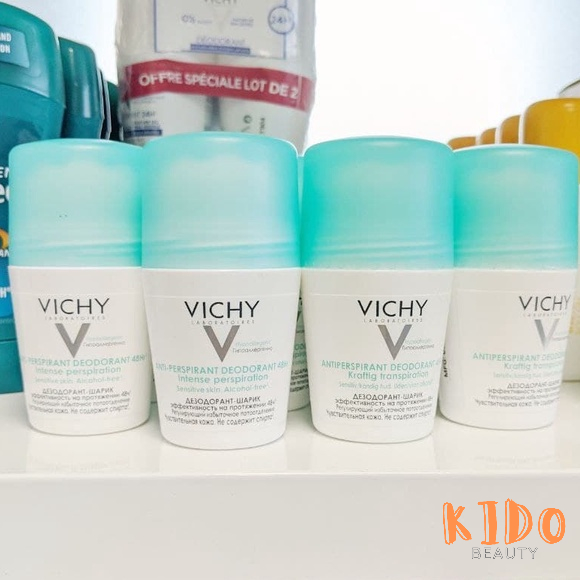 Lăn khử mùi VICHY Deodorant Anti-Transpirant khử mùi 24h Vichy 50ml Lăn nách khử mùi hôi