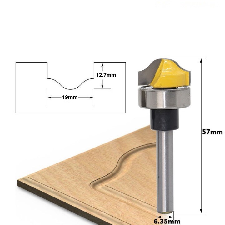Phụ Kiện Làm mộc  Mũi soi gỗ đánh chỉ pano - Mũi phay cửa gỗ CNC