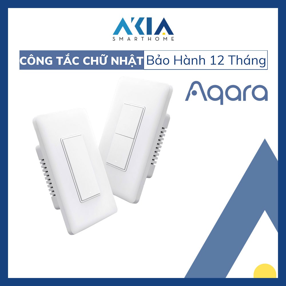 Công tắc chữ nhật Aqara Smart Wall Switch chuẩn Mỹ - Hàng Chính Hãng BH 12 Tháng