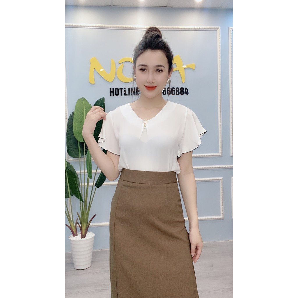 Áo Sơ Mi Nữ Cánh Tiên vải lụa cao cấp mát lịm thấm mồ hôi A3 NOKA | BigBuy360 - bigbuy360.vn