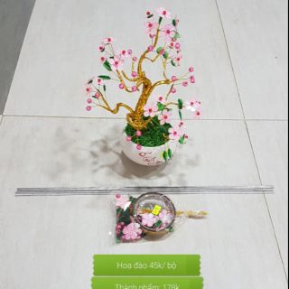 Bộ nguyên liệu làm hoa đào ngày Tết