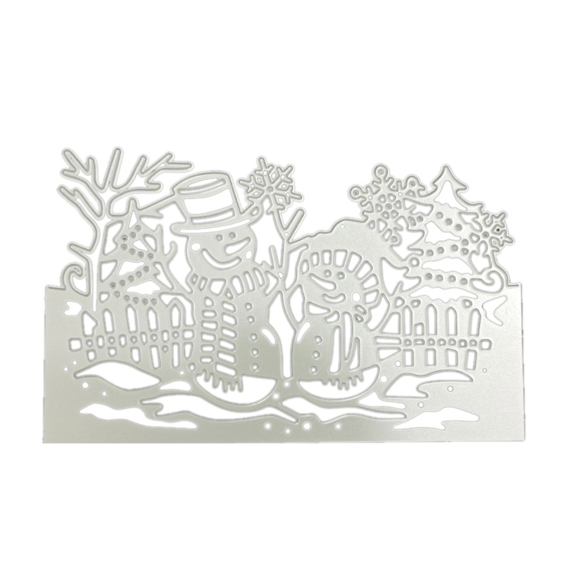 Khuôn Cắt Giấy Thép Carbon Hình Người Tuyết Dùng Trang Trí Thiệp / Scrapbook