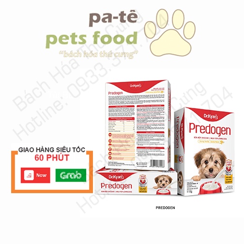 Sữa Bột Cao Cấp Predogen Dr.Kyan Cho Chó Gói 110g
