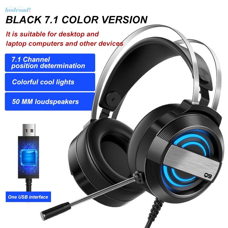 Tai Nghe Chơi Game Có Mic Và Đèn Led Q9 Usb 7.1 | BigBuy360 - bigbuy360.vn