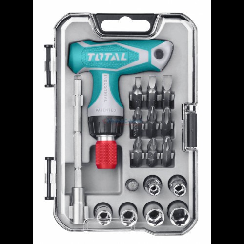 BỘ TUA VÍT 24 CHI TIẾT TỰ ĐỘNG TOTAL TACSD30186 tua vít dụng cụ sửa chưa đa năng
