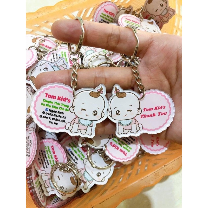 SỈ SỐ LƯỢNG 100 MÓC KHOÁ IN HÌNH THEO YÊU CẦU