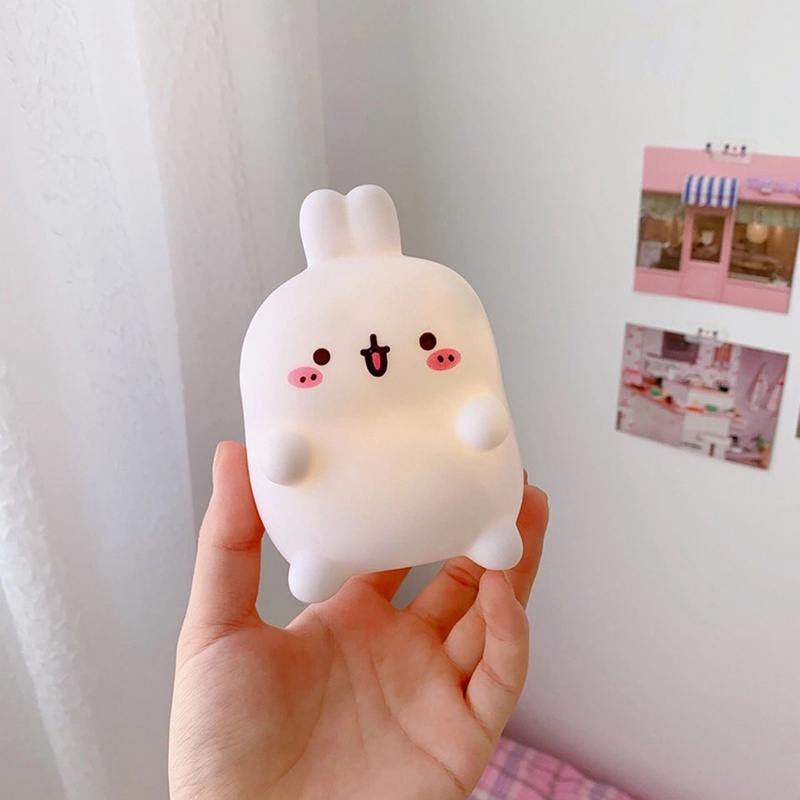 Đèn Ngủ LED Mini Hình Chú Thỏ Dễ Thương Dùng Trang Trí