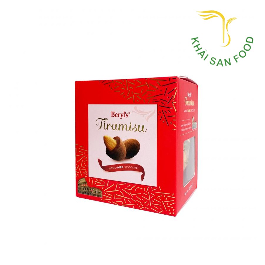 Socola Almond Tiramisu Dark Berlys Hộp 100g