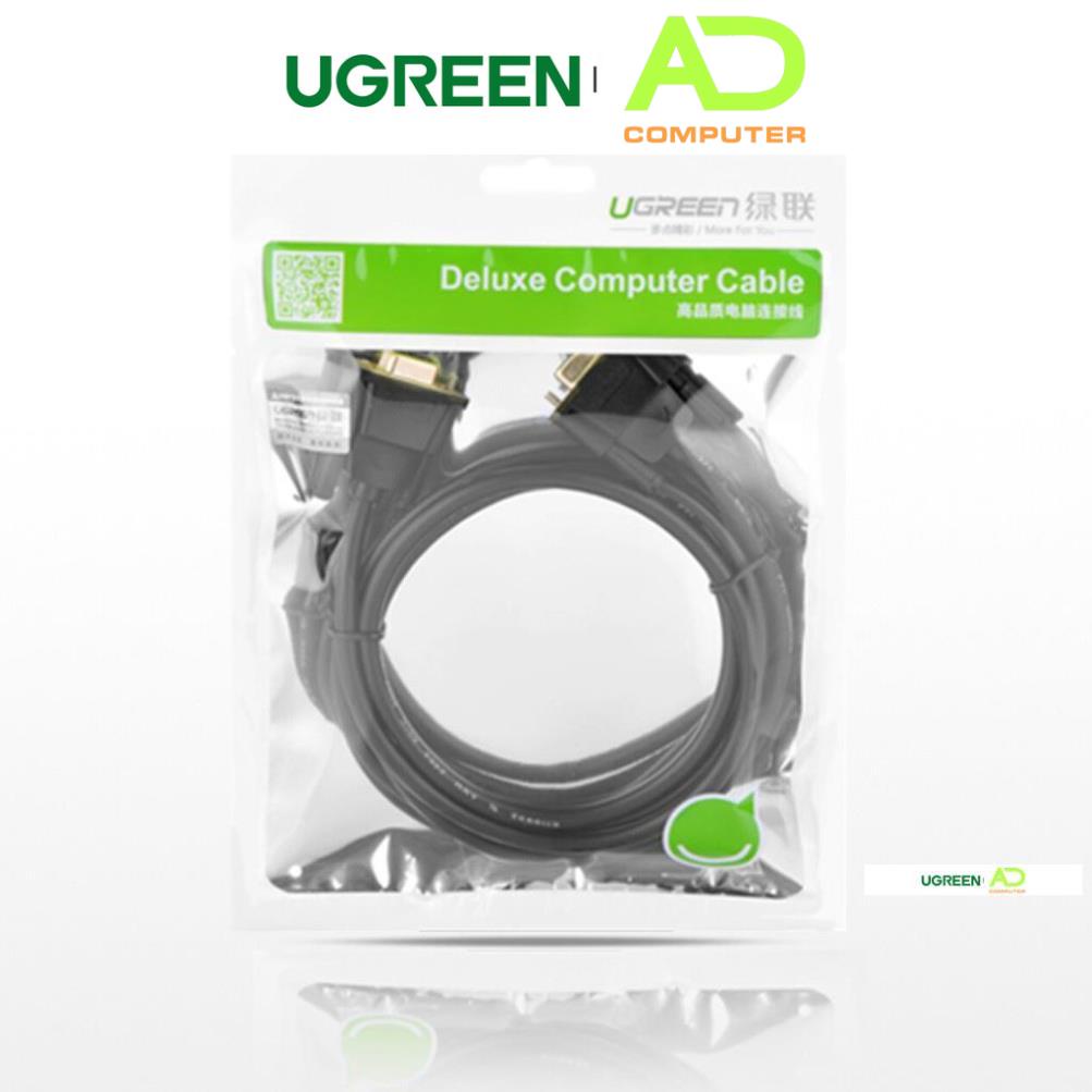 Dây nối dài COM RS-232 đực sang cái UGREEN DB101 - Hàng phân phối chính hãng - Bảo hành 18 tháng