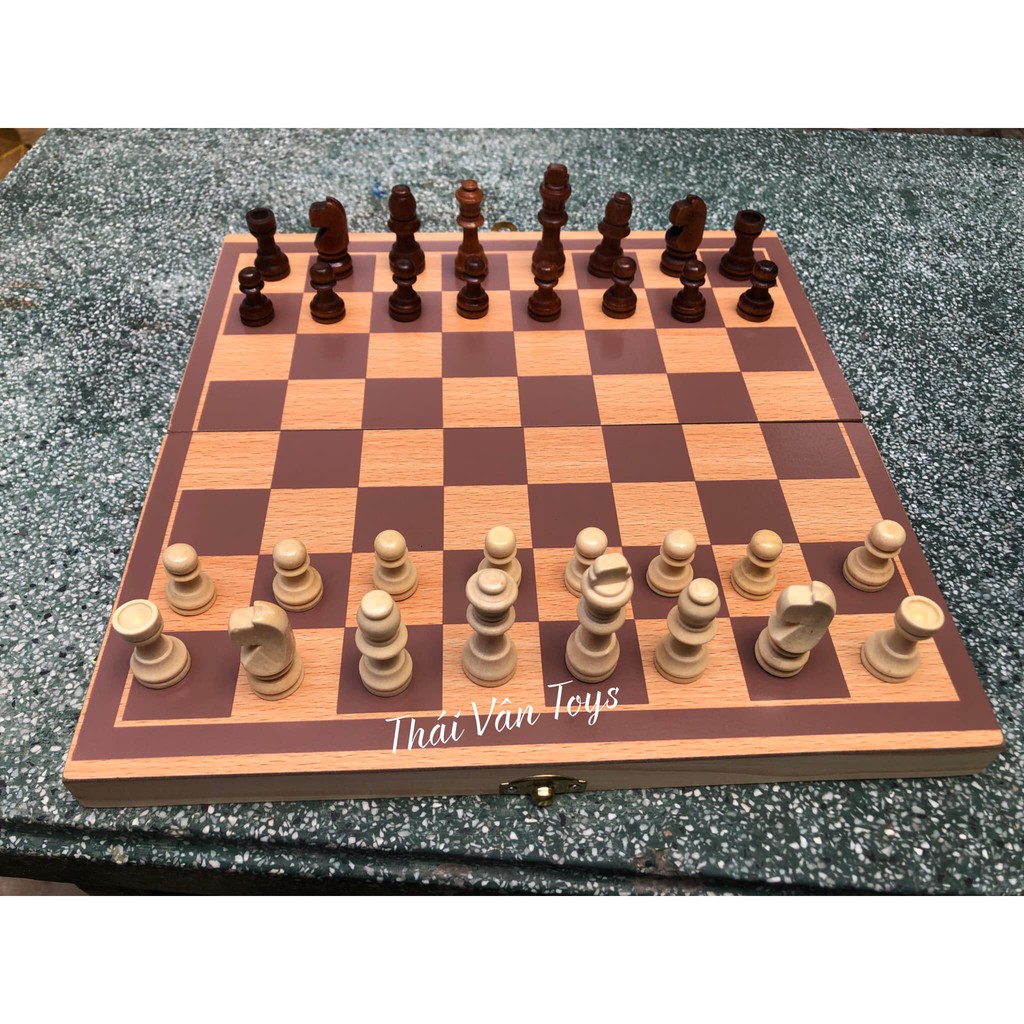 Bàn cờ vua gỗ | Đồ chơi cờ vua bằng gỗ | King Chess Board