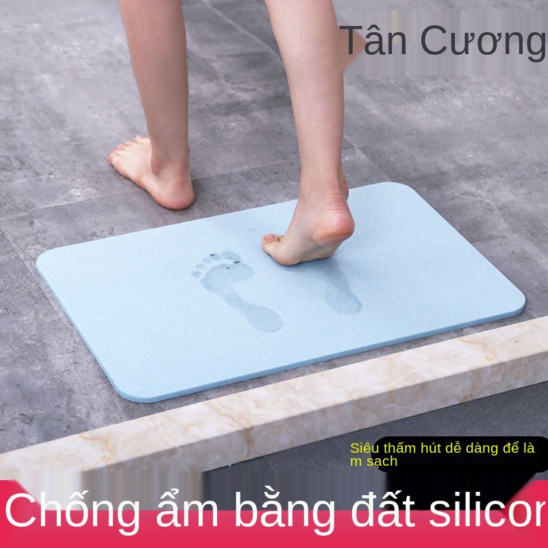 Tân Cương Nhà tôi Tấm lót sàn phòng tắm Chống trượt Mat Diatomite Thảm thấm hút khô nhanh Vật liệu