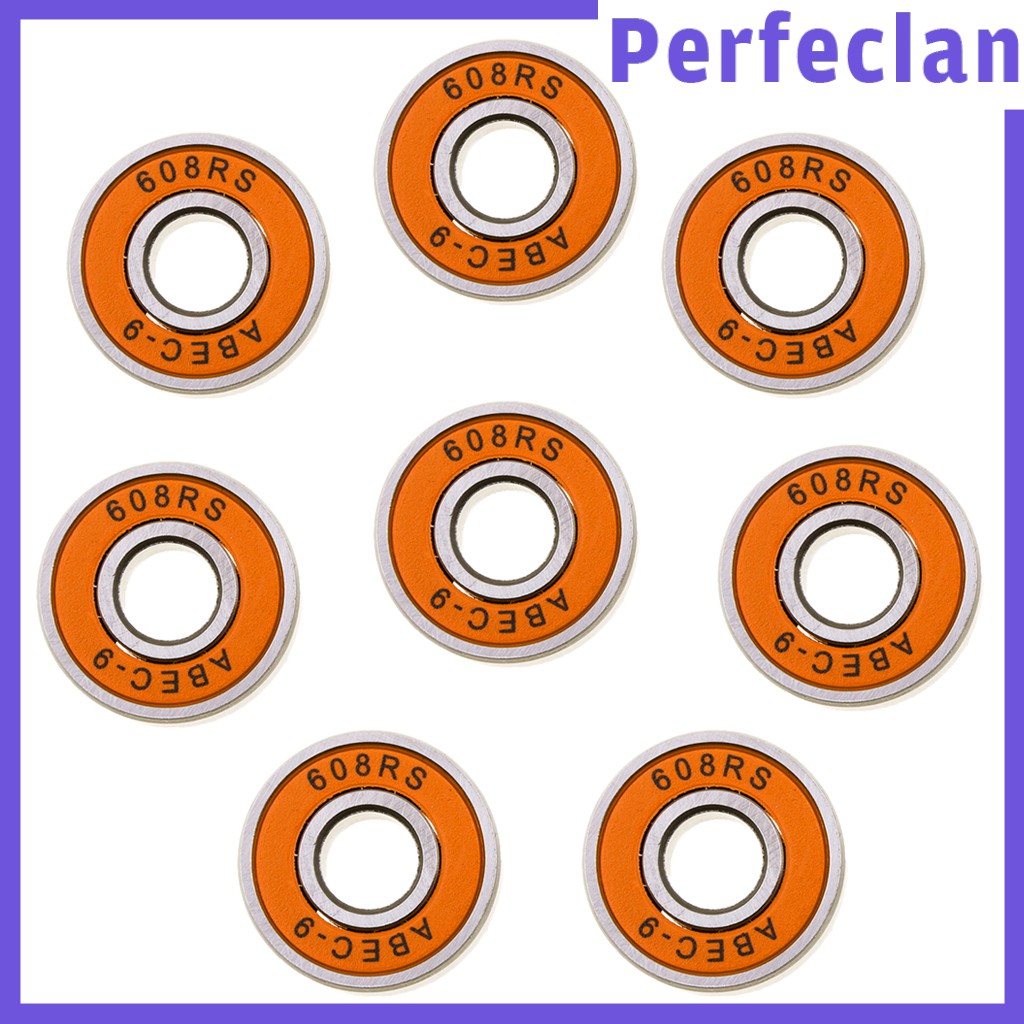 Set 8 Vòng Bi ABEC-9 608rs 8mm Chuyên Dụng Cho Ván Trượt