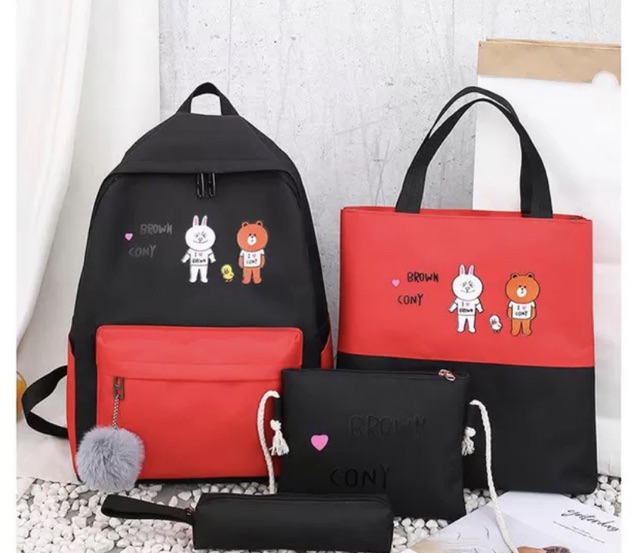 SET BALO 4 món - BROWN CONY SIZE LỚN