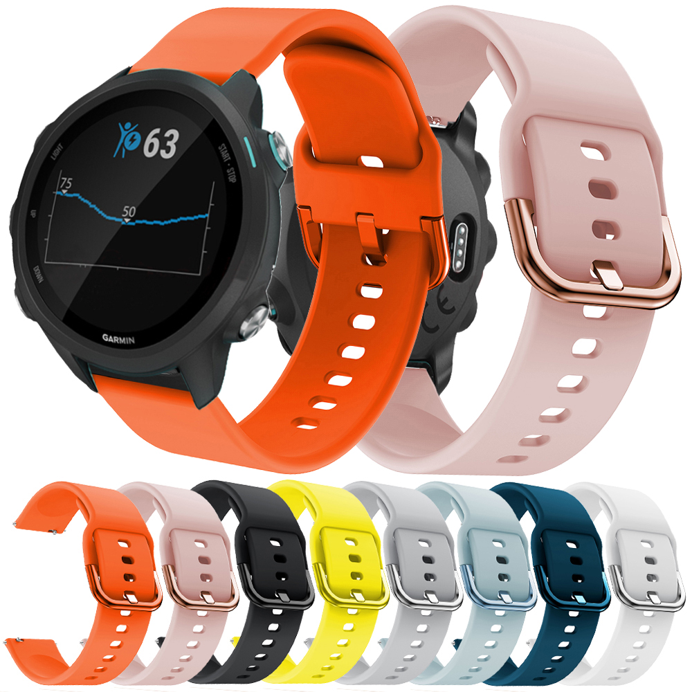 Dây Đeo Silicone 20mm Cho Đồng Hồ Thông Minh Samsung Galaxy Active / Huawei Watch 2 / Huawei Gt2 42mm Garmin Forerunner 245m / 245