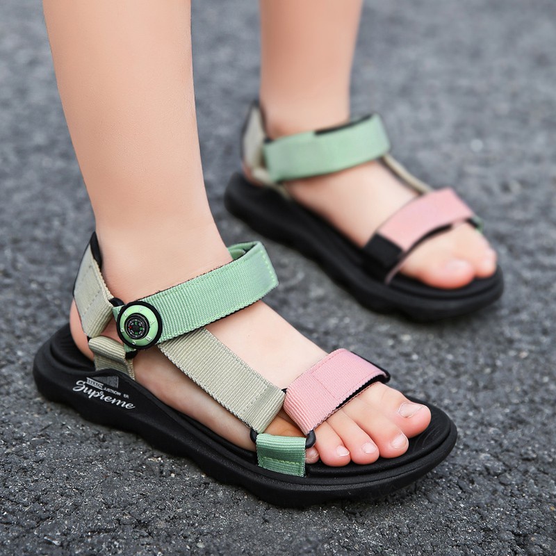 Giày Sandal Đế Mềm Thời Trang Đi Biển Mùa Hè Cho Bé Trai Và Bé Gái