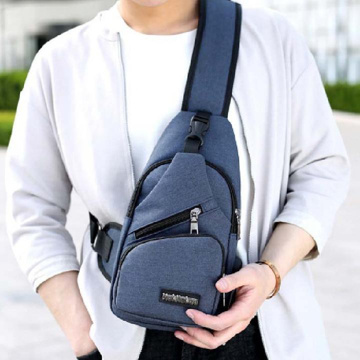 (FREESHIP)Túi đeo chéo -Túi thời trang nam có cổng sạc USB và lỗ tai nghe vải đa năng phong cách Hàn Quốc BỀN ĐẸP