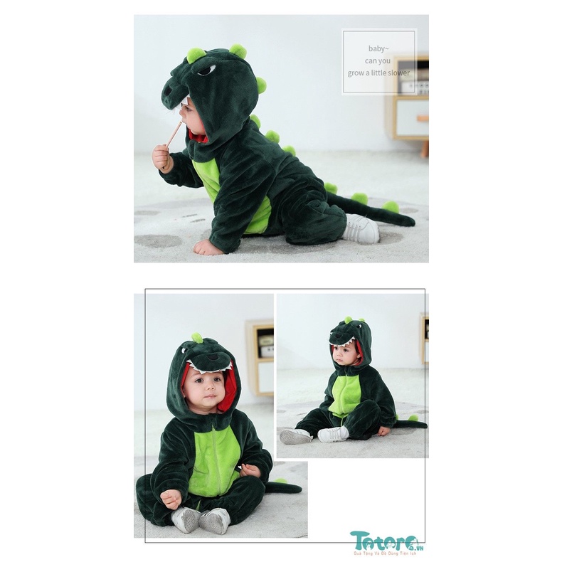 Bộ đồ liền thân hình thú em bé Khủng Long