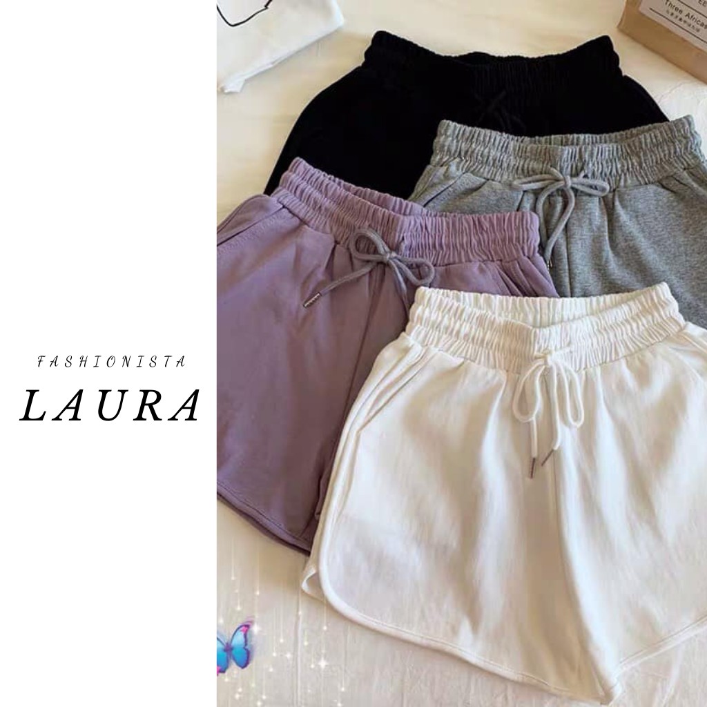 Quần đùi nữ 4 màu dáng thể thao Laura Boutique - Quần short nữ năng động
