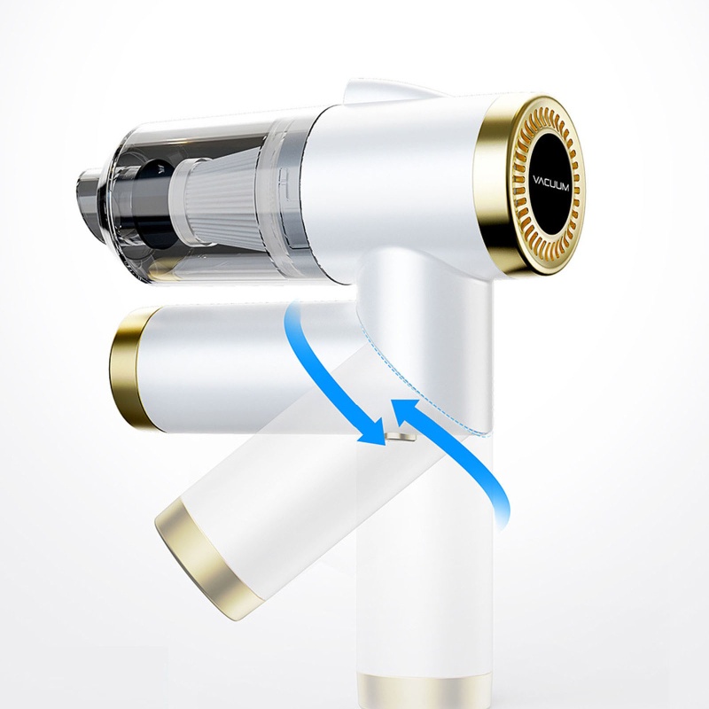 Máy Hút Bụi Mini Cầm Tay Công Suất Cao Có Đèn LED Có Thể Gấp Gọn Tiện Dụng Cho Xe Hơi