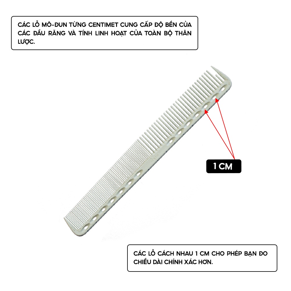 Lược cắt tóc nam chuyên nghiệp YS PARK professional phù hợp cho tóc ngắn YSG39 hàng chính hãng