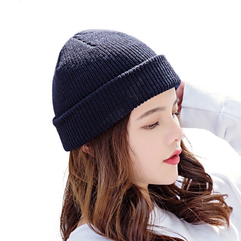 [Sỉ Tận Gốc] Mũ Len Beanie Trơn Dáng Ngắn Đủ Màu Cho Người Lớn, Trẻ Em (Ảnh &amp; video thật) 21cm