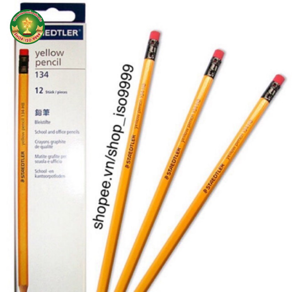 Hộp 12 chiếc bút chì Staedtler 134,bút chì gỗ 2B-HB