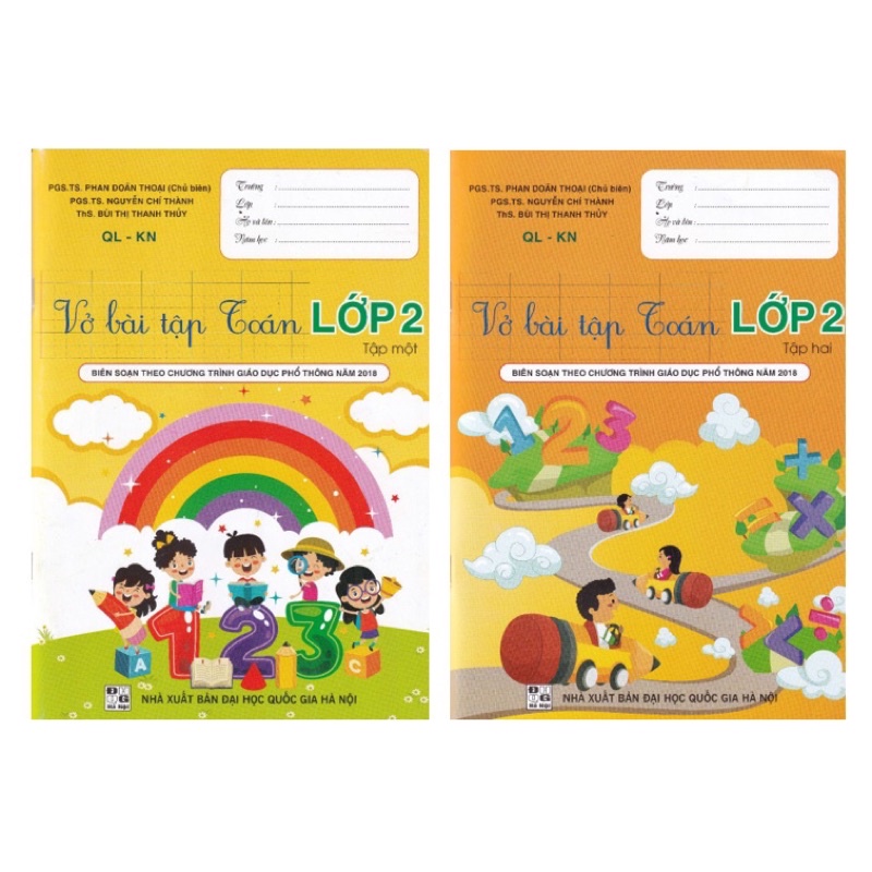 Sách - (Combo 2 tập) Vở Bài Tập Toán Lớp 2 (Theo Bộ Kết Nối)