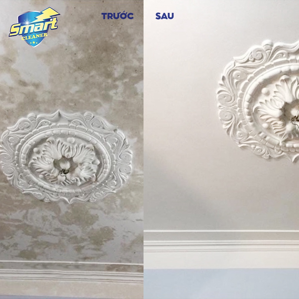 Dung dịch tẩy mốc Smart an toàn làm sạch mốc tường, doăng cao su, quần áo trắng
