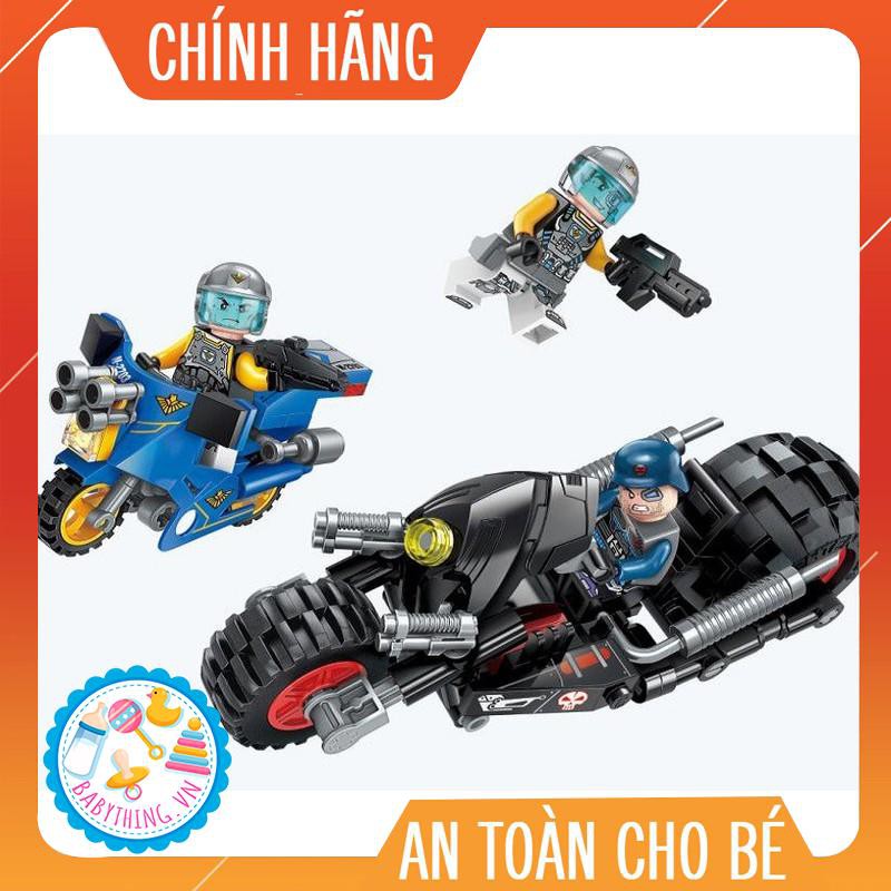 Bộ xếp hình Qman 2703 - Bóng ma mô tô