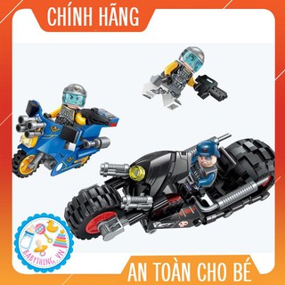 Bộ xếp hình Qman 2703 - Bóng ma mô tô