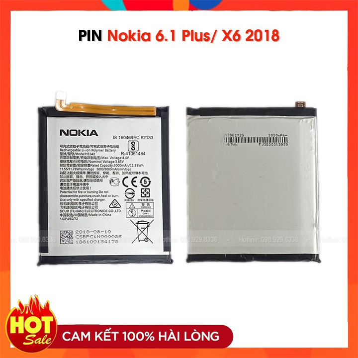 Pin điện thoại Nokia X6 / 6.1 Plus