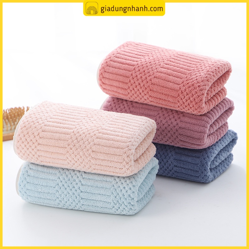 Khăn Tắm VÂN NỔI Hàn Quốc, Khăn Tắm Sợi Bông Cotton Siêu Thấm Hút