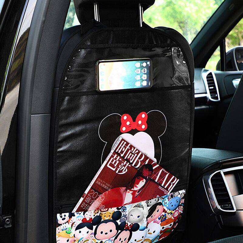 Car Seat Back Anti-Kick Pad Children Cartoon Protective Pad for Car Interior Anti-Dirty Protective Pad Rear Anti-Kick Grinding Pad Auto department store supplies
