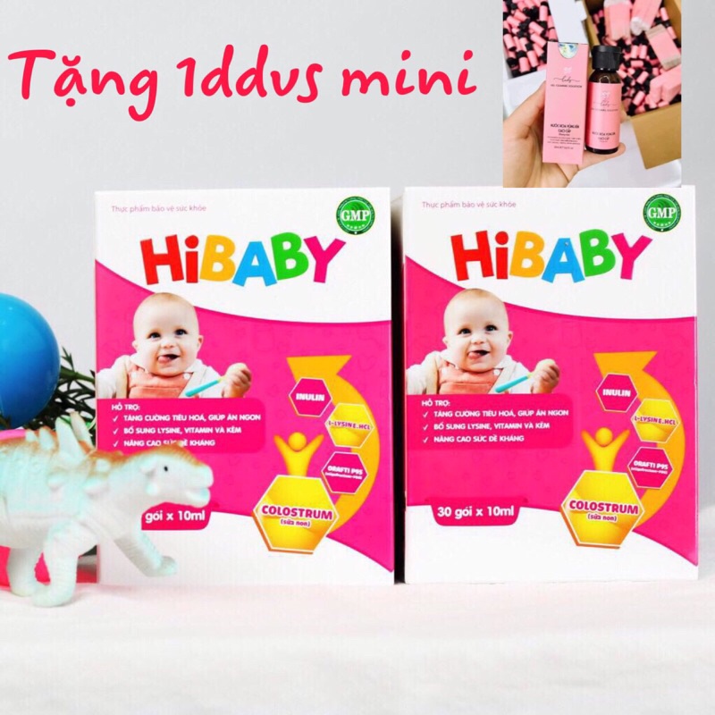 SIRO HIBABY liệu pháp an toàn hiệu qủa giúp bé phát triển toàn diện bé ăn ngon, hết táo bón tăng hấp thụ (HỘP 30 GÓI)