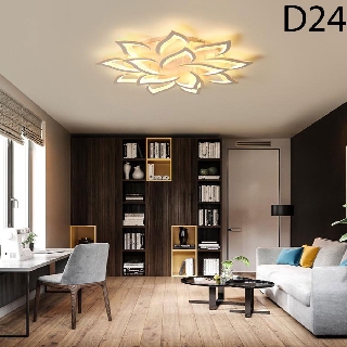 Đèn mâm cánh sen mới DD24 14 cánh - đèn phòng khách, đèn led phòng khách , đèn phòng ngủ, đèn hiện đại