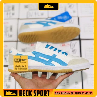 Giày Bata Chính Hãng Warrior Siêu Phủi Trắng Viền Xanh Biển