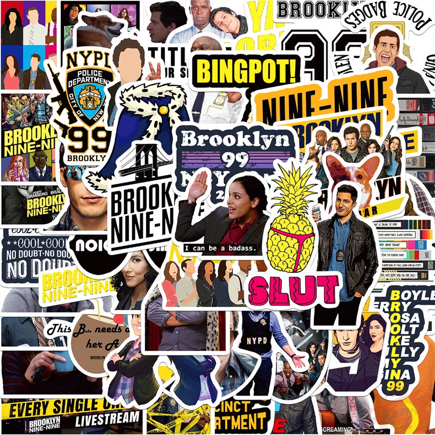 100Pcs/Set ❉ Brooklyn Nine-Nine Stickers ❉ DIY Fashion Luggage Laptop Skateboard Decals Doodle Stickers