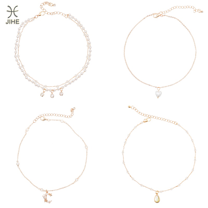 Vòng cổ choker Đính Ngọc Trai Thời Trang Dành Cho Nữ