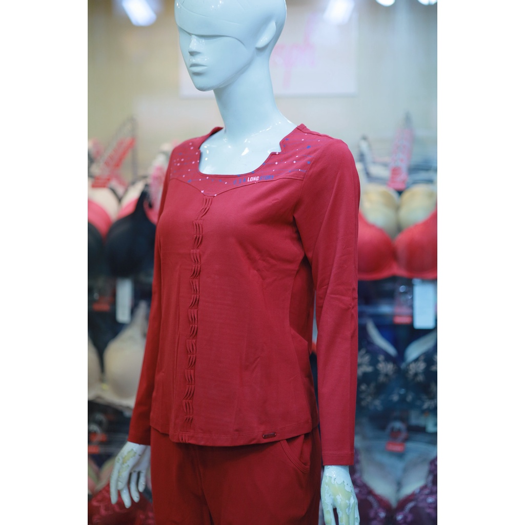 [CHÍNH HÃNG] Bộ đồ thu đông mặc nhà cotton cao cấp WINNY - SET dài tay quần dài đẹp, nữ tính | BigBuy360 - bigbuy360.vn