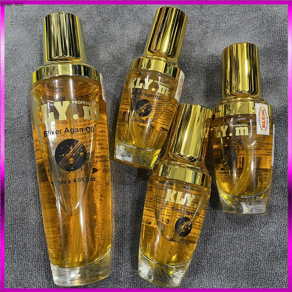 Tinh dầu dưỡng tóc Kly.M Elixer Argan Oil phục hồi tóc hư tổn 30ml