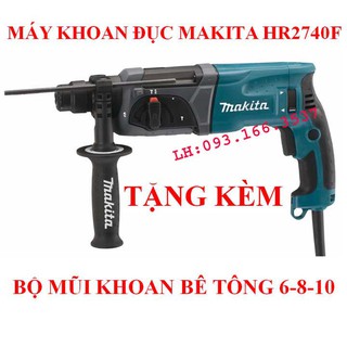 Bộ máy khoan bê tông MAKITA HR2470F tặng kèm mũi