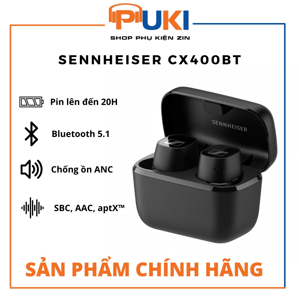 Tai nghe True Wireless SENNHEISER CX 400BT chính hãng - Nguyên seal- Tai nghe Không Dây Bluetooth
