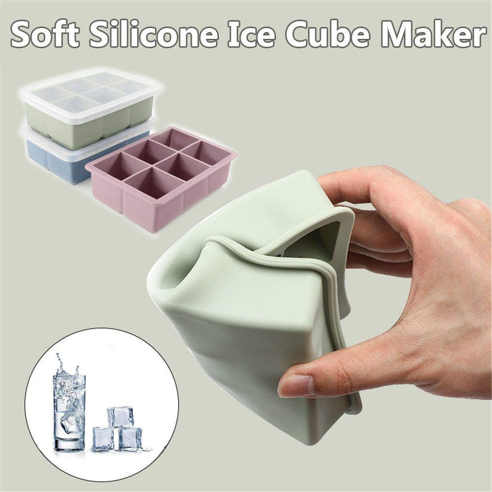 JANE Khuôn Làm Đá 6 Ngăn Bằng Silicon Mềm Tiện Dụng Cho Nhà Bếp / Gia Đình DIY