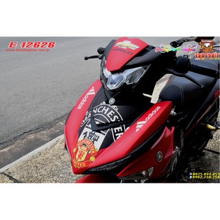 TEM TRÙM EXCITER 150 MU ĐỎ ĐEN NHÁM - E-12626