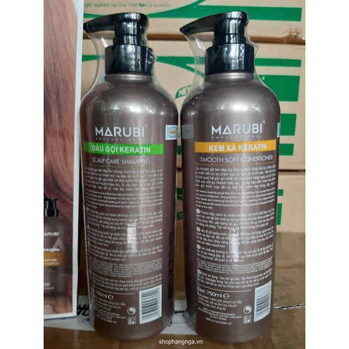 Dầu gội dầu xả Marubi keratin collagen siêu mượt