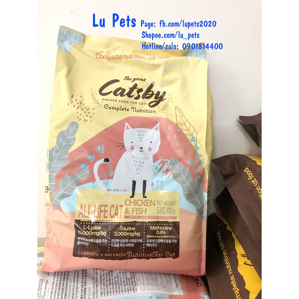 Hạt Khô Cho Mèo CATSBY | Hạt Cho Mèo CAT BY Vị Gà Và Cá