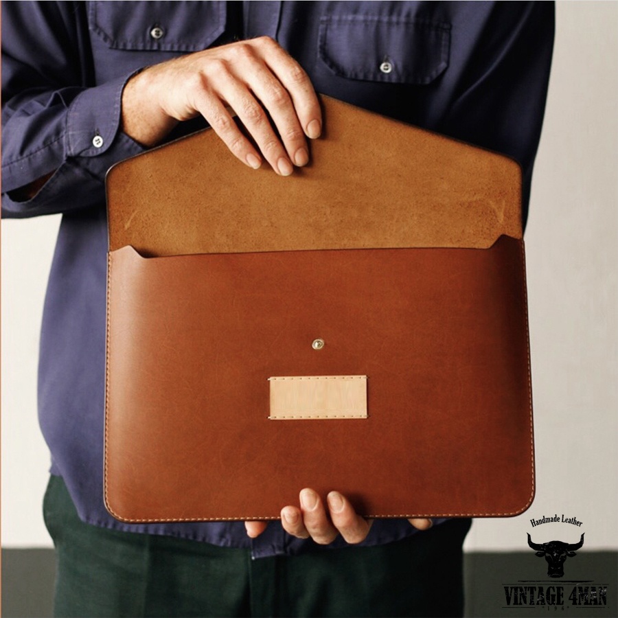 Túi Da Đựng Laptop, Máy Tính Bảng, Tệp A4 / Da thật M12