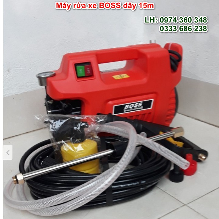 Điện máy Minh Đức - Tổng kho bán buôn bán lẻ Máy rửa xe - Máy rửa xe BOSS dây 15m Cảm ơn quý khách hàng đã mua sản phẩm 